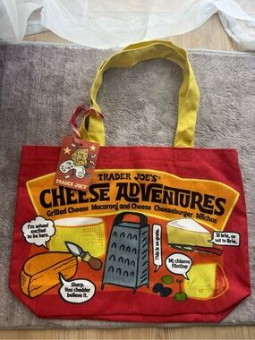 Cheese Adventures Tote Bag Trader  Joe’s Brand New